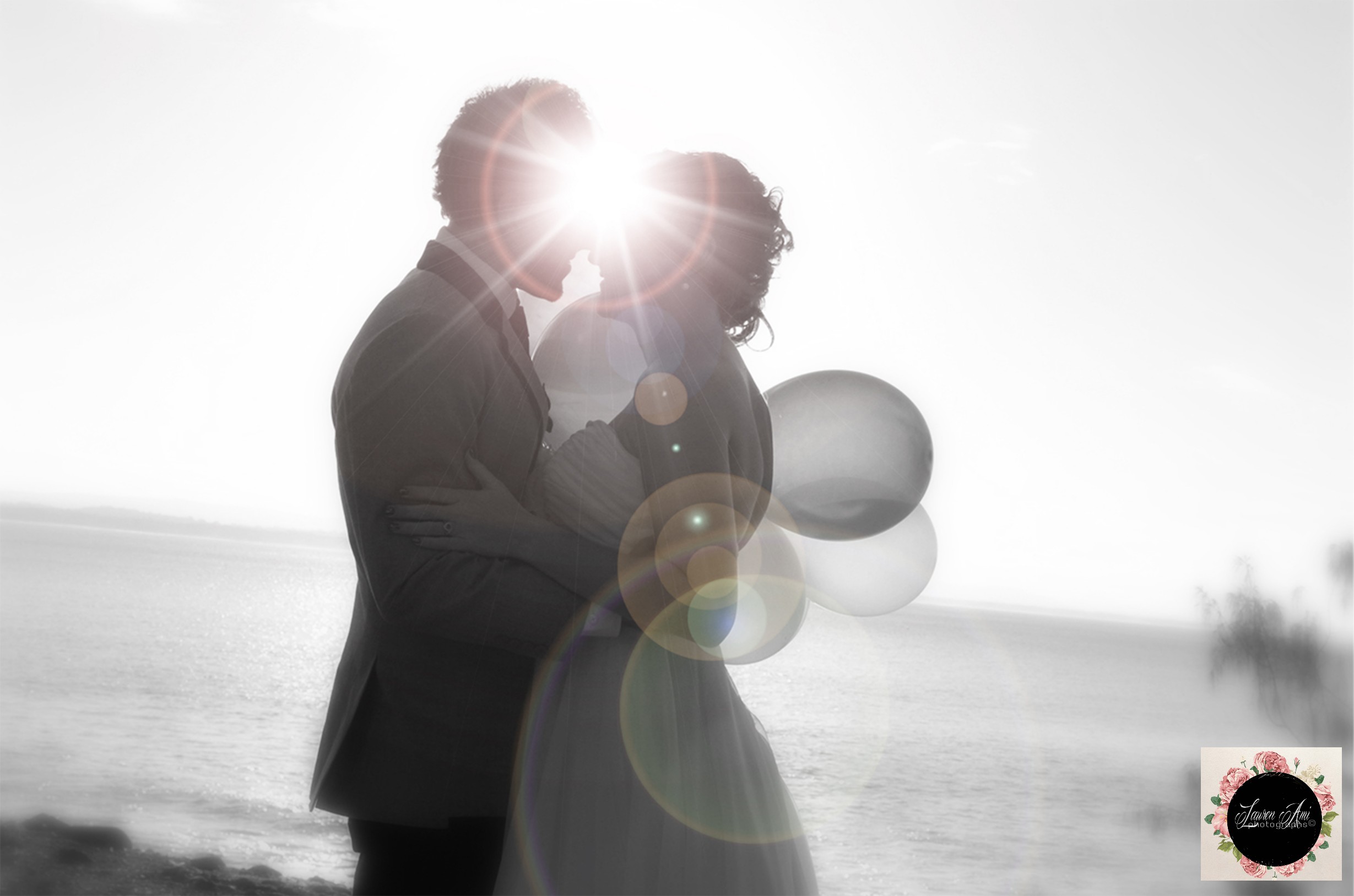 Rick and Jemma on their beautiful Noosa Heads wedding. #laurenamiphotographs #gorgeous #firstkiss #naturallight #groominspiration #groomstyle #kiss #quirk