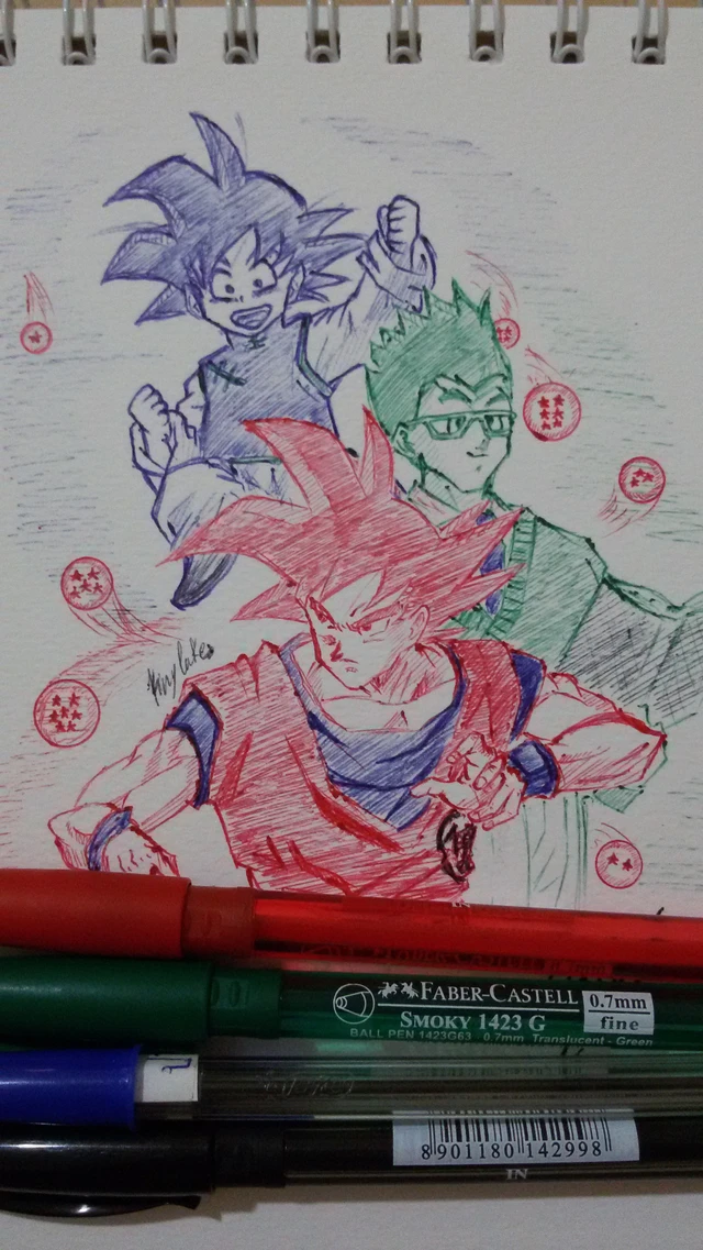 Drawing Goku Anime Nopencil Dragon Ball Image By Lake