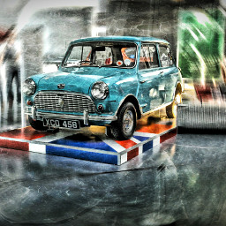 cars hdr photography vintage mini